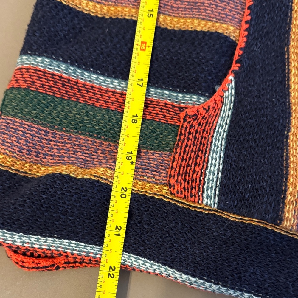 American Eagle Multicolor Baja Pullover Hooded Knit Sweater Women's M - Picture 10 of 10